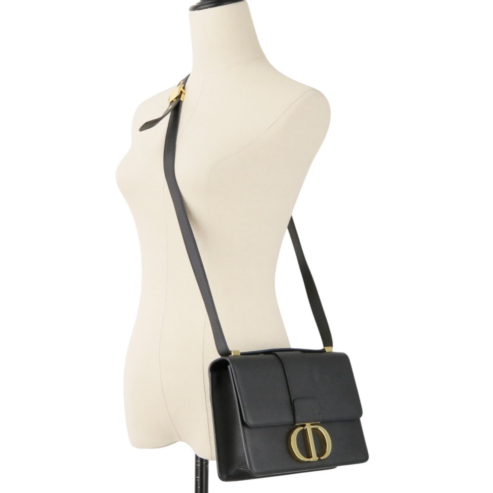 CHRISTIAN DIOR Black Leather Shoulder Bag - Picture 10 of 14